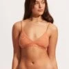 Second Wave Fixed Tri Bra - Copper Tan 1 Second Wave Fixed Tri Bra - Copper Tan -Fashion Swimwear Store 31415 968 Copper 20Tan 1