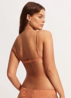 Second Wave Fixed Tri Bra - Copper Tan 11 Second Wave Fixed Tri Bra - Copper Tan -Fashion Swimwear Store 31415 968 Copper 20Tan 4