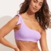 Capri One Shoulder Top - Wild Rose