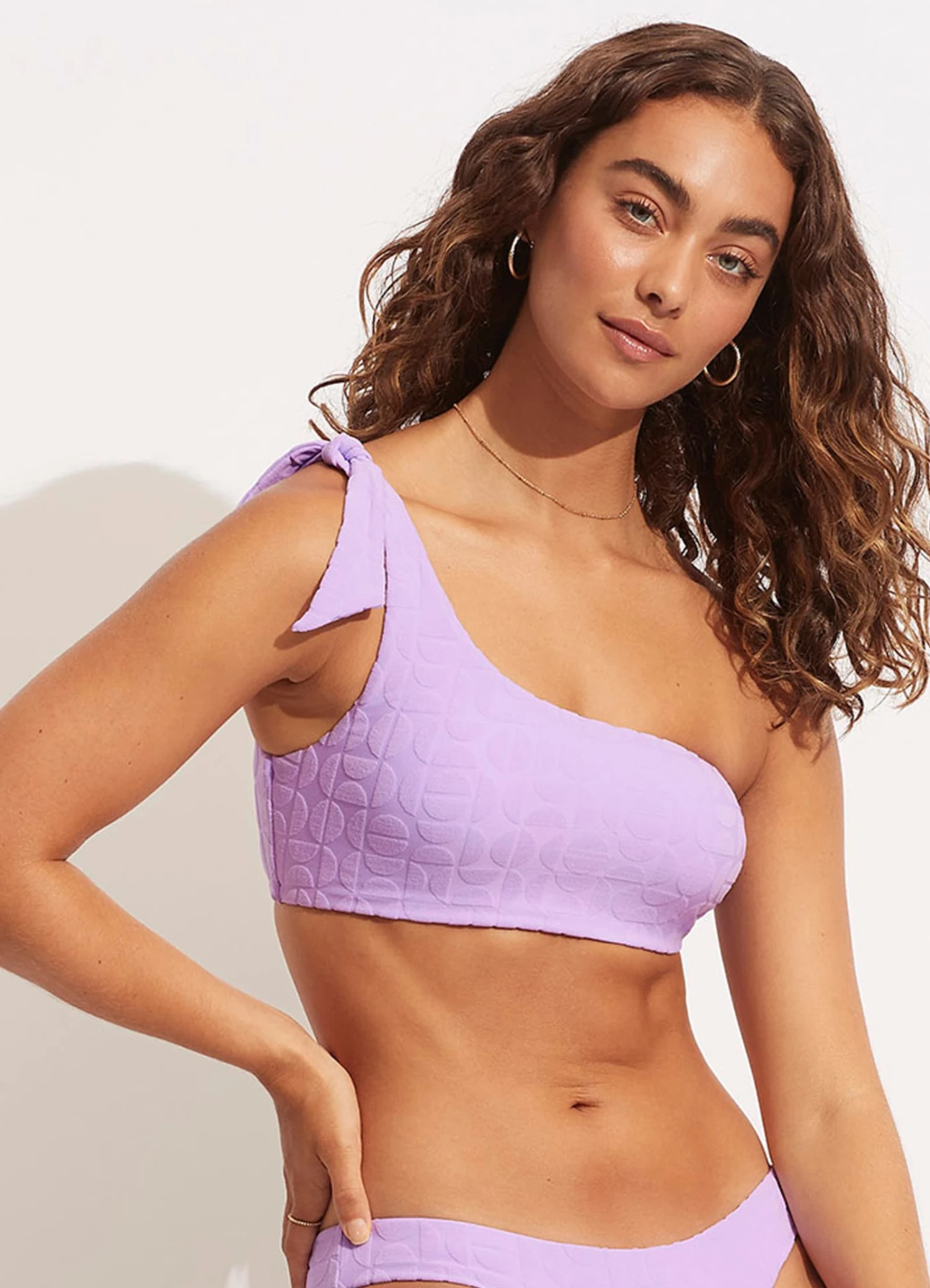 Capri One Shoulder Top - Wild Rose 3 Capri One Shoulder Top - Wild Rose
