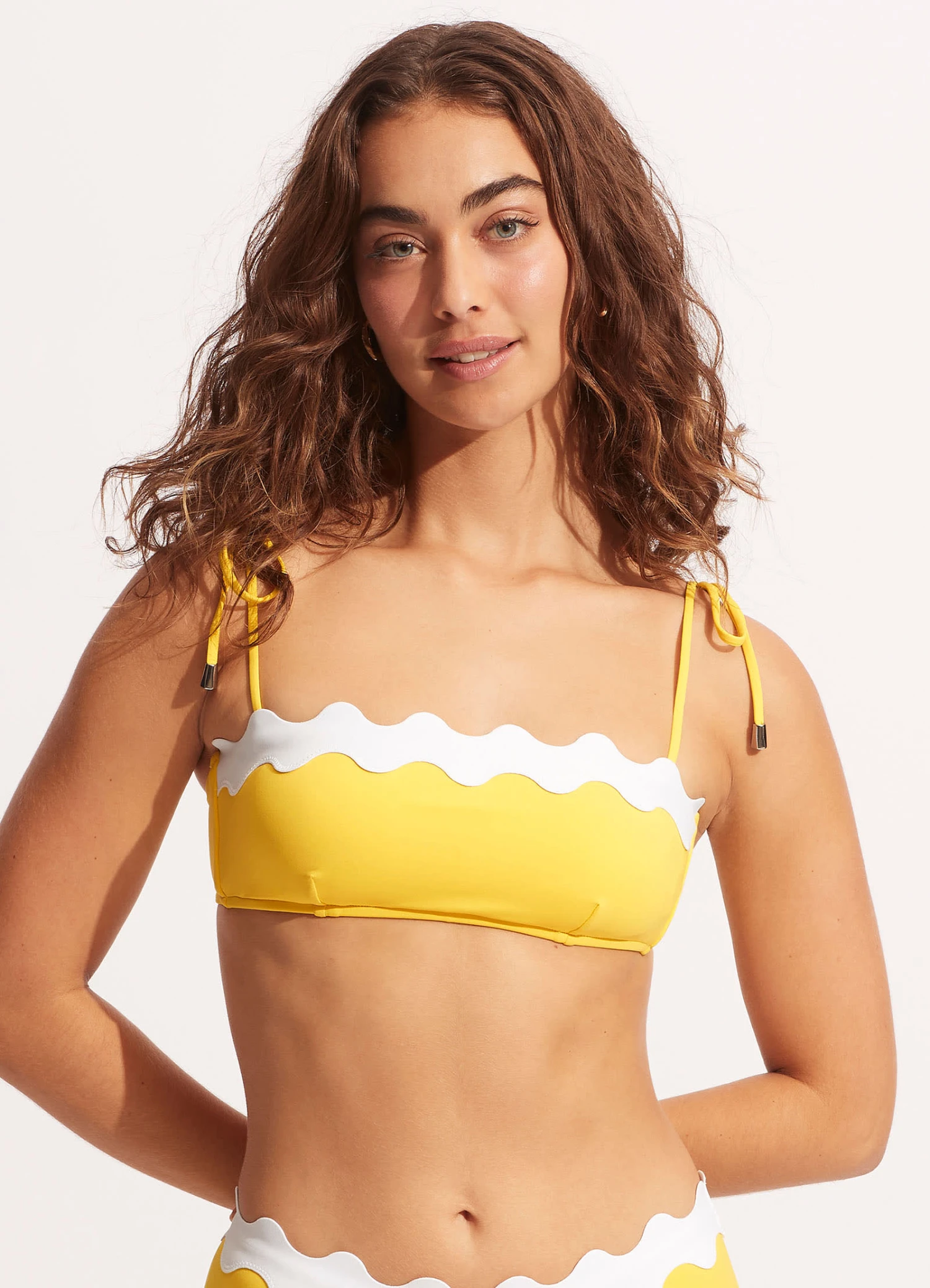 Gia Ric Rac Bustier Bandeau- Citron 4 Gia Ric Rac Bustier Bandeau- Citron - Image 2
