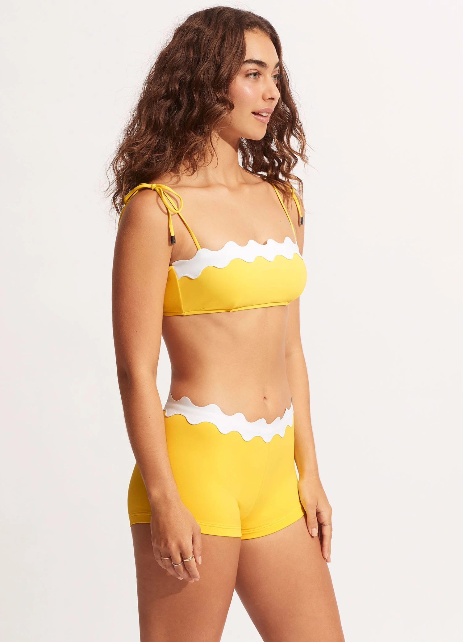 Gia Ric Rac Bustier Bandeau- Citron 5 Gia Ric Rac Bustier Bandeau- Citron - Image 3