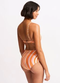 Mod Squad Drawstring Keyhole Bralette - Mandarin 10 Mod Squad Drawstring Keyhole Bralette - Mandarin -Fashion Swimwear Store 31445 050 Mandarin 6