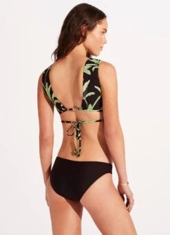 Palm Paradise Crop Top - Black -Fashion Swimwear Store 31451 028 Black 6