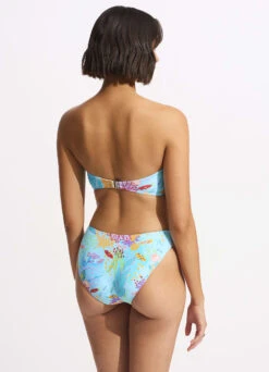 Under The Sea Twist Bandeau Bikini Top - Blue Mist -Fashion Swimwear Store 33261 061 Blue 20Mist 6