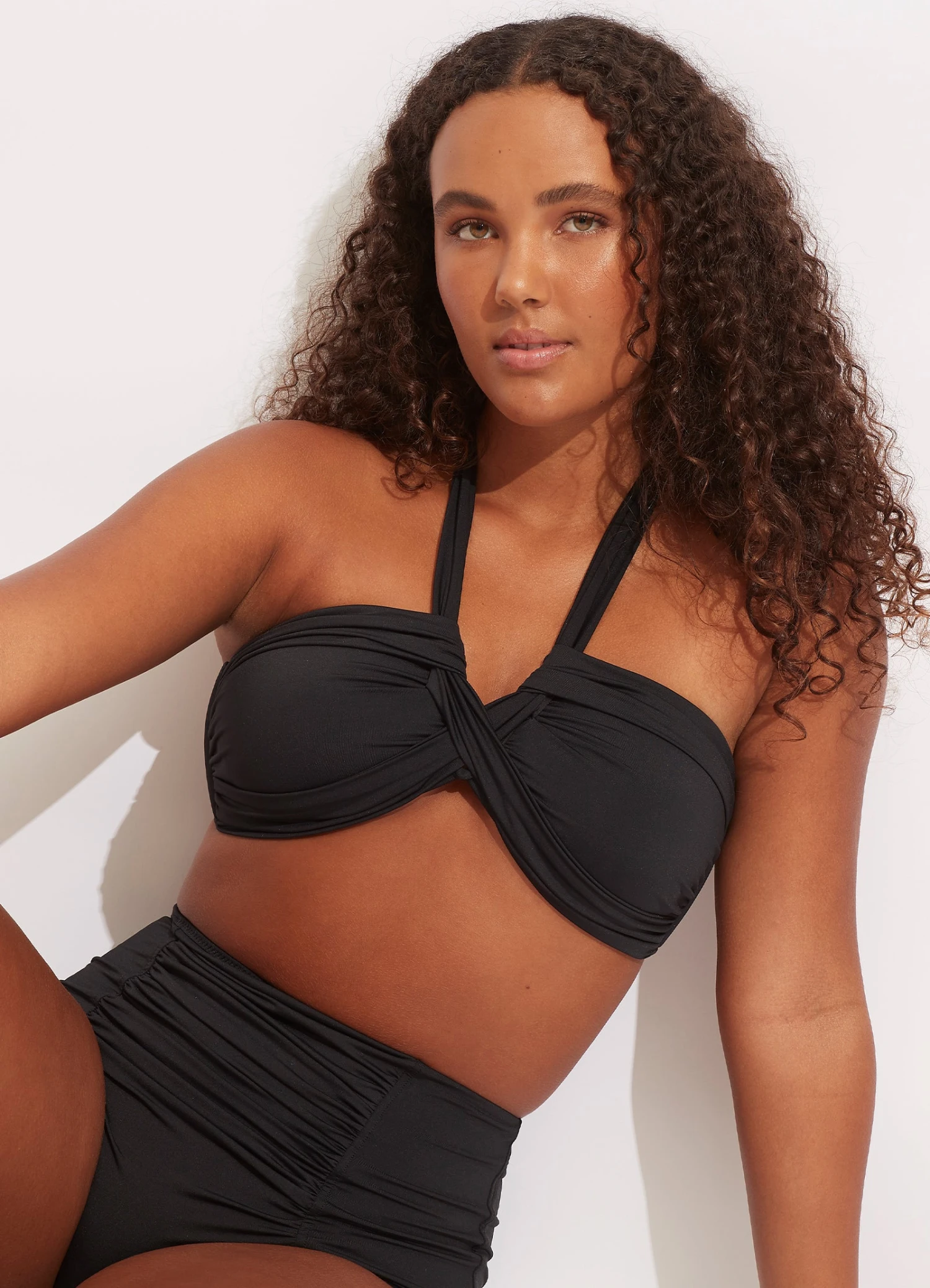 Seafolly Collective Halter Bandeau - Black 8 Seafolly Collective Halter Bandeau - Black - Image 6