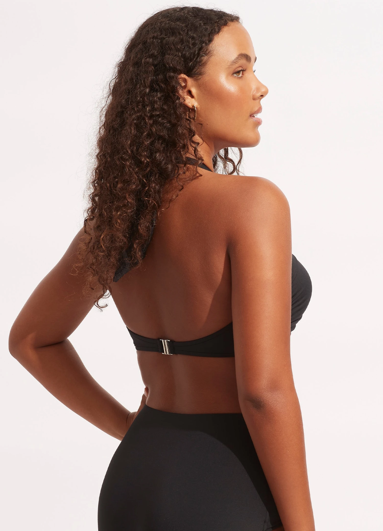 Seafolly Collective Halter Bandeau - Black 10 Seafolly Collective Halter Bandeau - Black - Image 8