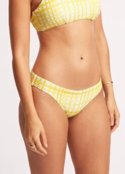 Amalfi Check Hipster - Lime Light -Fashion Swimwear Store 40054 951 Limelight 4
