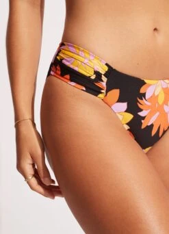 Palm Springs Ruched Side Retro - Black -Fashion Swimwear Store 40145 703 Black 6