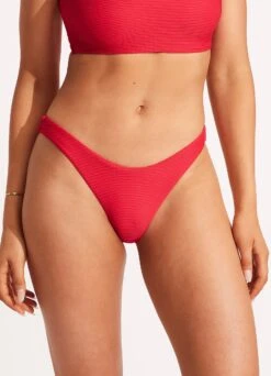 Essentials High Cut Pant - Chilli 9 Essentials High Cut Pant - Chilli -Fashion Swimwear Store 40305 640 Chilli 3