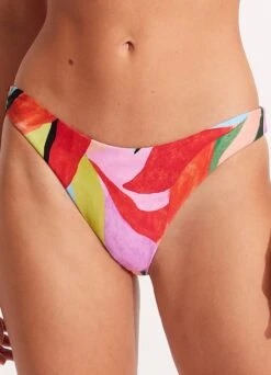 Tropfest Reversible High Cut Pant - Aquamarine -Fashion Swimwear Store 40305 978 Aquamarine 3