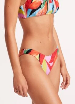 Tropfest Reversible High Cut Pant - Aquamarine -Fashion Swimwear Store 40305 978 Aquamarine 7