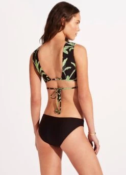 Palm Paradise Hipster Pant - Black 10 Palm Paradise Hipster Pant - Black -Fashion Swimwear Store 40473 028 Black 6