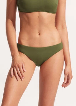 Seafolly Collective Hipster Pant - Avocado -Fashion Swimwear Store 40473 942 Avocado 3