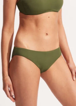 Seafolly Collective Hipster Pant - Avocado -Fashion Swimwear Store 40473 942 Avocado 4
