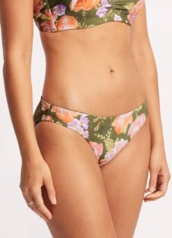 Paradise Garden Reversible Hipster - Avocado -Fashion Swimwear Store 40473 960 Avocado 7