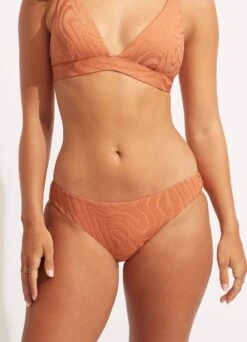 Second Wave Hipster Pant - Copper Tan -Fashion Swimwear Store 40473 968 Copper 20Tan 4