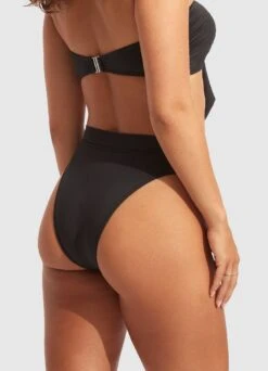 Seafolly Collective High Rise Pant - Black 13 Seafolly Collective High Rise Pant - Black -Fashion Swimwear Store 40515 942 Black 5