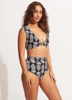 Corsica High Waisted Pant - Black 8 Corsica High Waisted Pant - Black -Fashion Swimwear Store 40558 810 Black 5