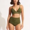 Willow High Waisted Pant - Avocado 2 Willow High Waisted Pant - Avocado -Fashion Swimwear Store 40558 924 Avocado 1
