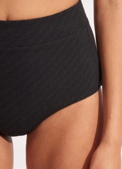 Willow High Waisted Pant - Black -Fashion Swimwear Store 40558 924 Black 6