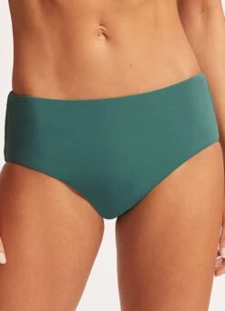 Seafolly Collective Wide Side Retro -Fashion Swimwear Store 40586 942 Evergreen 2