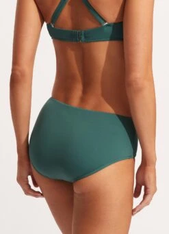 Seafolly Collective Wide Side Retro -Fashion Swimwear Store 40586 942 Evergreen 5