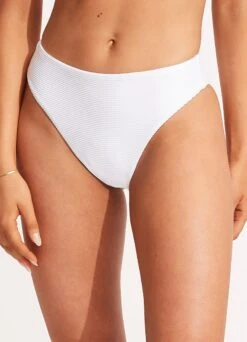 Essentials High Rise Pant - White 11 Essentials High Rise Pant - White -Fashion Swimwear Store 40609 640 White 3