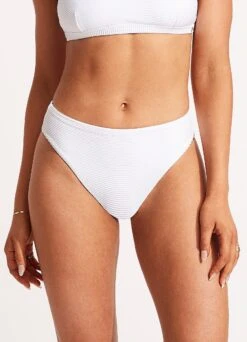 Essentials High Rise Pant - White 12 Essentials High Rise Pant - White -Fashion Swimwear Store 40609 640 White 4
