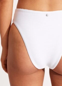 Essentials High Rise Pant - White 15 Essentials High Rise Pant - White -Fashion Swimwear Store 40609 640 White 7