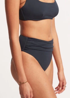 Seafolly Collective High Waist Wrap Front Pant - True Navy 11 Seafolly Collective High Waist Wrap Front Pant - True Navy -Fashion Swimwear Store 40643 942 True 20Navy 4