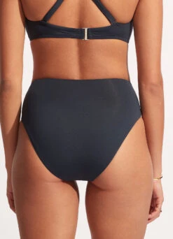 Seafolly Collective High Waist Wrap Front Pant - True Navy 12 Seafolly Collective High Waist Wrap Front Pant - True Navy -Fashion Swimwear Store 40643 942 True 20Navy 5