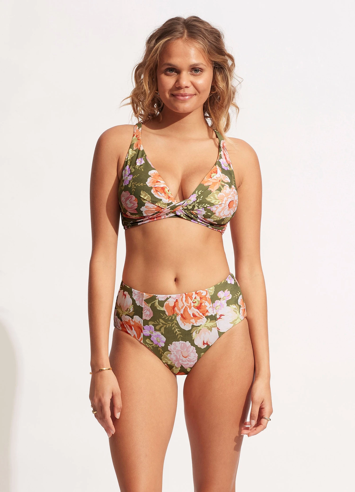 Paradise Garden High Waisted Pant - Avocado 3 Paradise Garden High Waisted Pant - Avocado