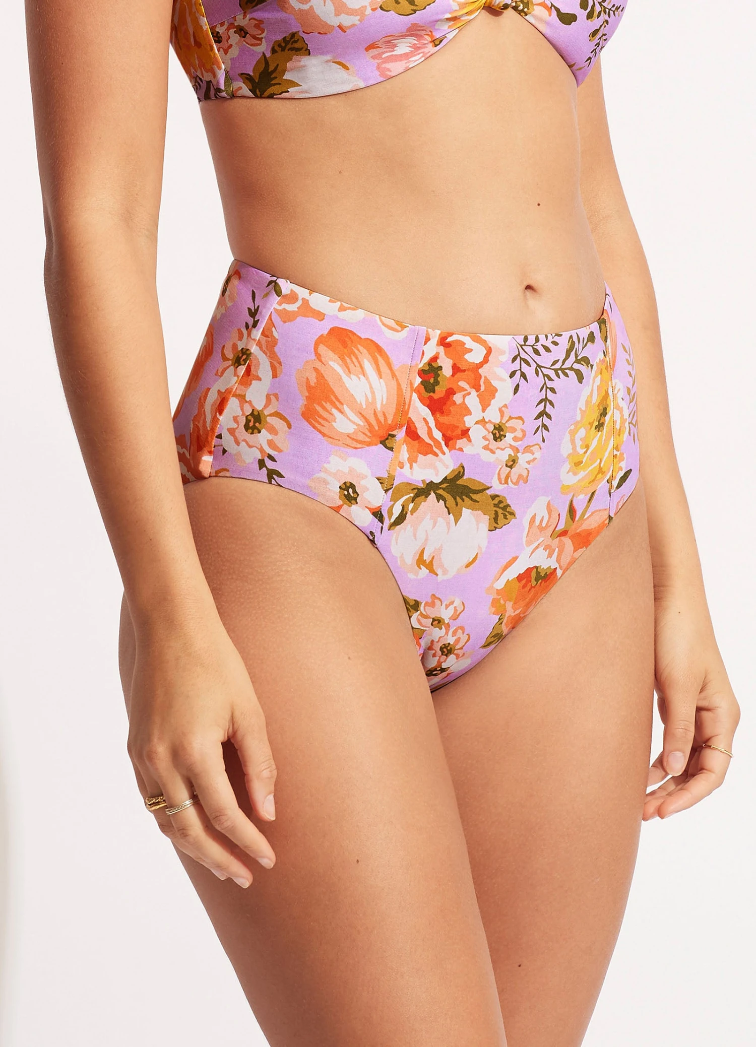 Paradise Garden High Waisted Pant - Lilac 5 Paradise Garden High Waisted Pant - Lilac - Image 3