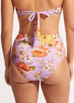 Paradise Garden High Waisted Pant - Lilac 9 Paradise Garden High Waisted Pant - Lilac -Fashion Swimwear Store 40646 960 Lilac 4