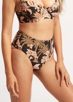 Castaway High Waisted Pant - Black 10 Castaway High Waisted Pant - Black -Fashion Swimwear Store 40646 980 Black 4