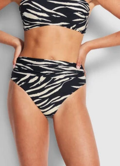 Skin Deep Roll Top Rio - Black -Fashion Swimwear Store 40665 940 Black 3