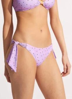 Paradise Garden Hipster Tie Side - Lilac Spot -Fashion Swimwear Store 40678 960 Lilac 20Spot 4