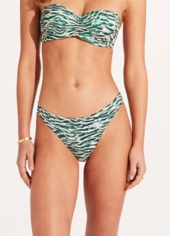 Wild At Heart High Cut Rio - Evergreen -Fashion Swimwear Store 40682 988 Evergreen 3