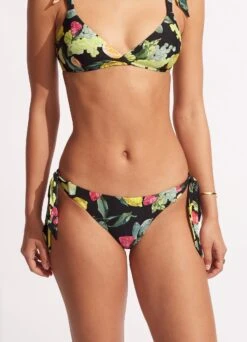 Lemoncello Tie-Side Pant - Black -Fashion Swimwear Store 40683 945 Black 3