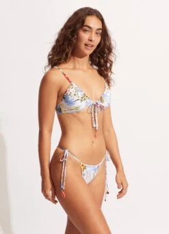 Coast To Coast Drawstring Tie Side Rio Pant - Powder Blue -Fashion Swimwear Store 40687 913 PowderBlue 5