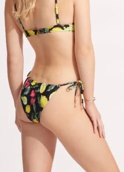 Lemoncello Drawstringtie Side Rio Pant - Black -Fashion Swimwear Store 40687 945 Black 6