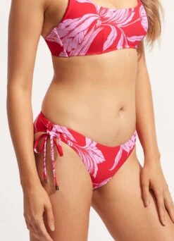 Fleur De Bloom Loop Tie Side Pant - Chilli Red -Fashion Swimwear Store 40692 983 Chilli 20Red 4