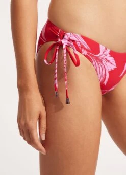 Fleur De Bloom Loop Tie Side Pant - Chilli Red -Fashion Swimwear Store 40692 983 Chilli 20Red 6