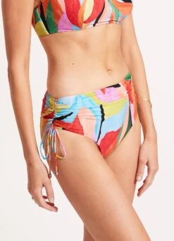 Tropfest Drawstring Hipster - Aquamarine -Fashion Swimwear Store 40694 978 Aquamarine 5