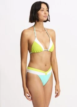 Slice Of Splice Banded Pant - Lime Burst -Fashion Swimwear Store 40695 990 Lime 20Burst 5