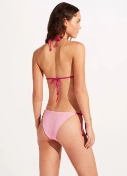 Slice Of Splice Tie Side Bikini Bottom - Parfait Pink -Fashion Swimwear Store 40696 990 ParfaitPnk 6
