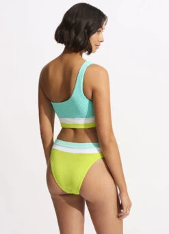 Slice Of Splice High Waisted Bikini Bottom - Lime Burst 10 Slice Of Splice High Waisted Bikini Bottom - Lime Burst -Fashion Swimwear Store 40697 990 LimeBurst 6