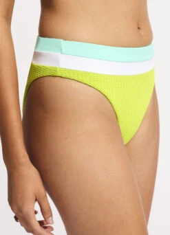 Slice Of Splice High Waisted Bikini Bottom - Lime Burst 11 Slice Of Splice High Waisted Bikini Bottom - Lime Burst -Fashion Swimwear Store 40697 990 LimeBurst 7