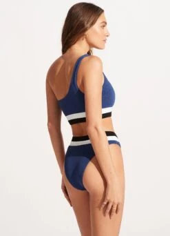 Slice Of Splice High Waisted Bikini Bottom - Ultramarine -Fashion Swimwear Store 40697 990 Ultramarin 6